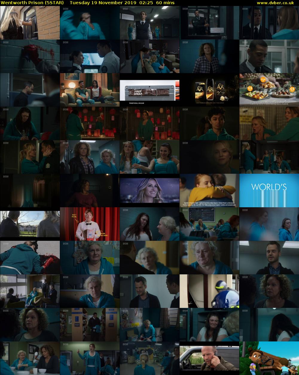 Wentworth Prison (5STAR) Tuesday 19 November 2019 02:25 - 03:25
