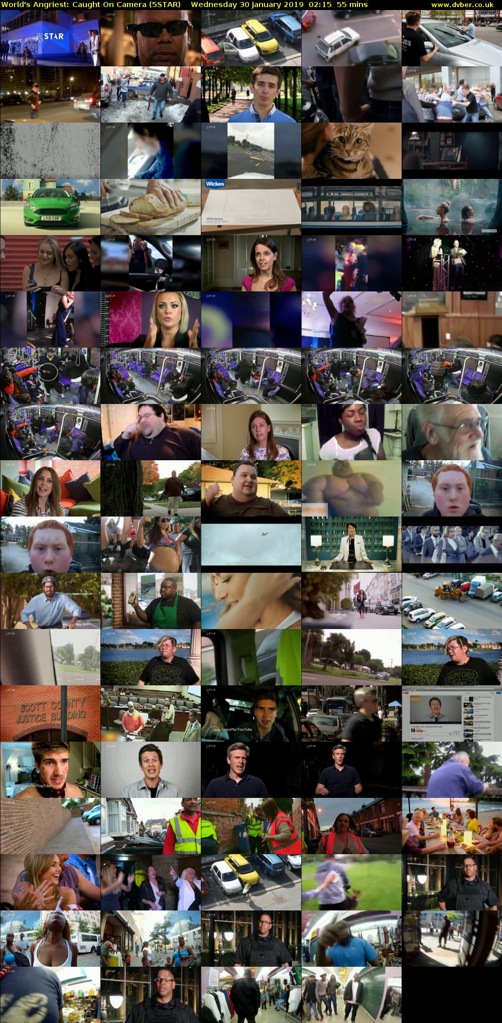 World's Angriest: Caught On Camera (5STAR) Wednesday 30 January 2019 02:15 - 03:10