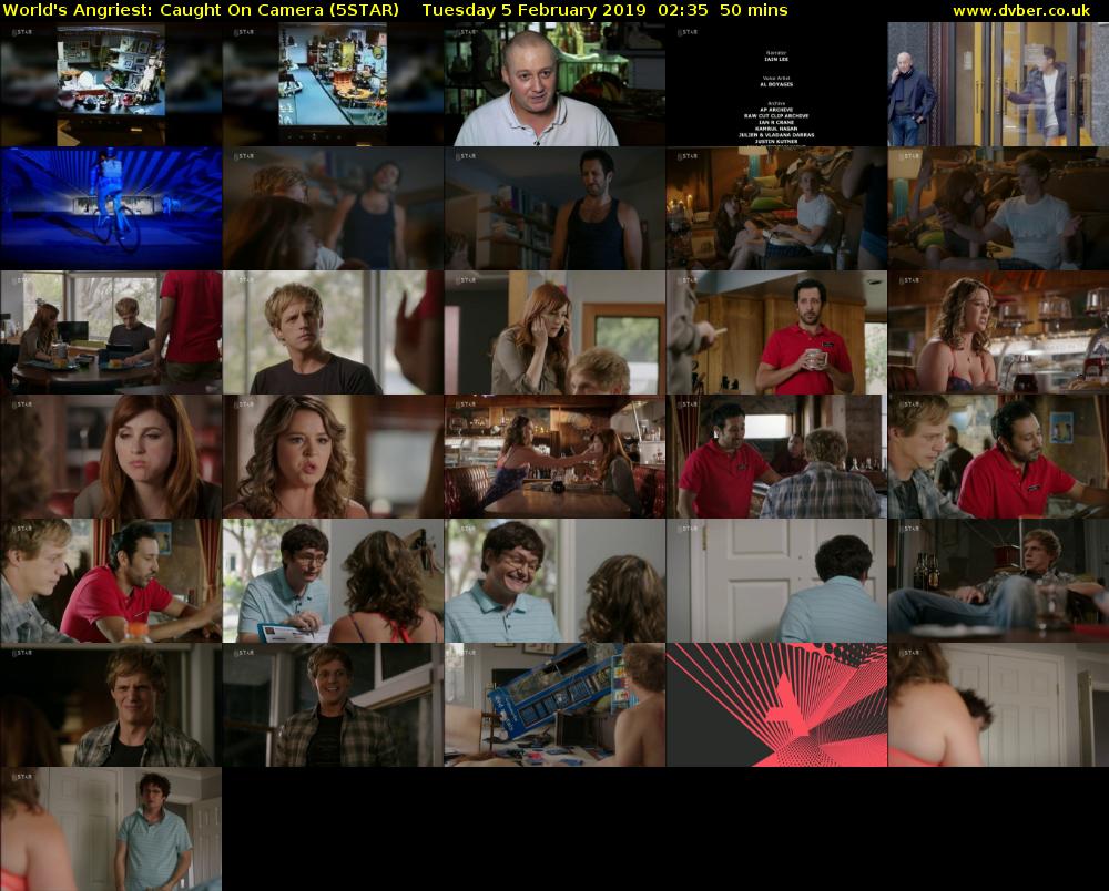 World's Angriest: Caught On Camera (5STAR) Tuesday 5 February 2019 02:35 - 03:25