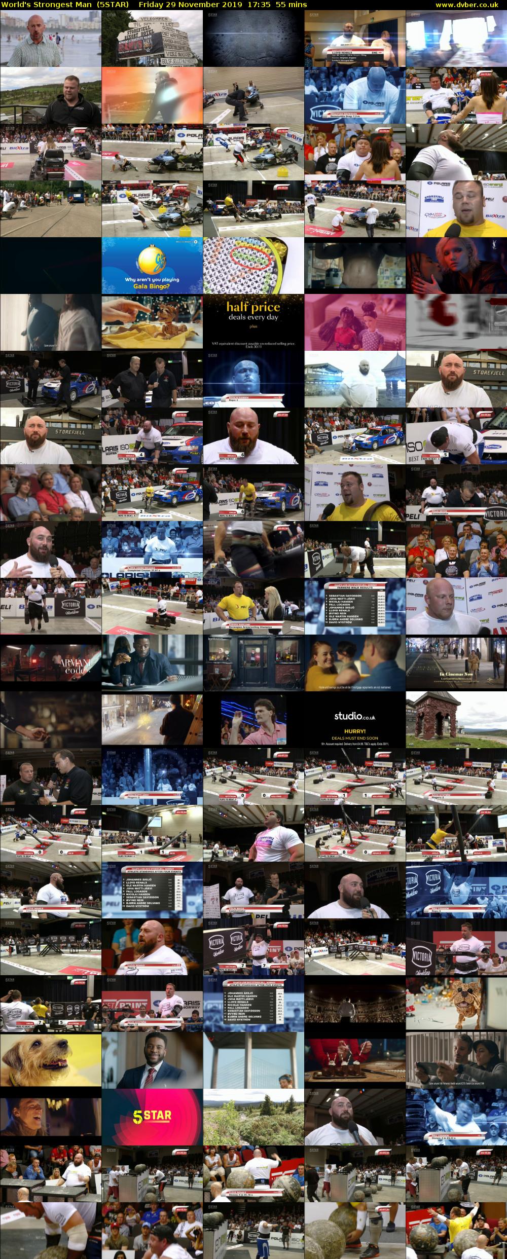 World's Strongest Man  (5STAR) Friday 29 November 2019 17:35 - 18:30