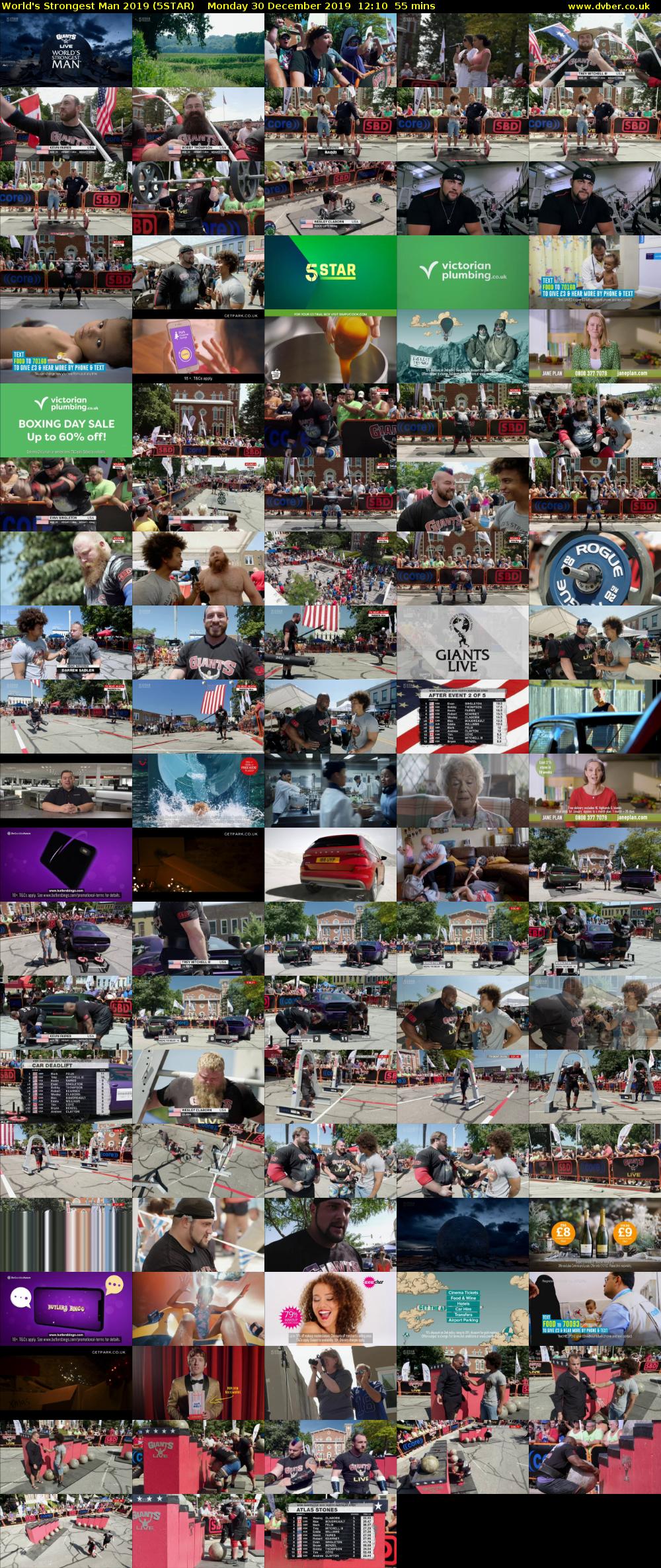 World's Strongest Man 2019 (5STAR) Monday 30 December 2019 12:10 - 13:05
