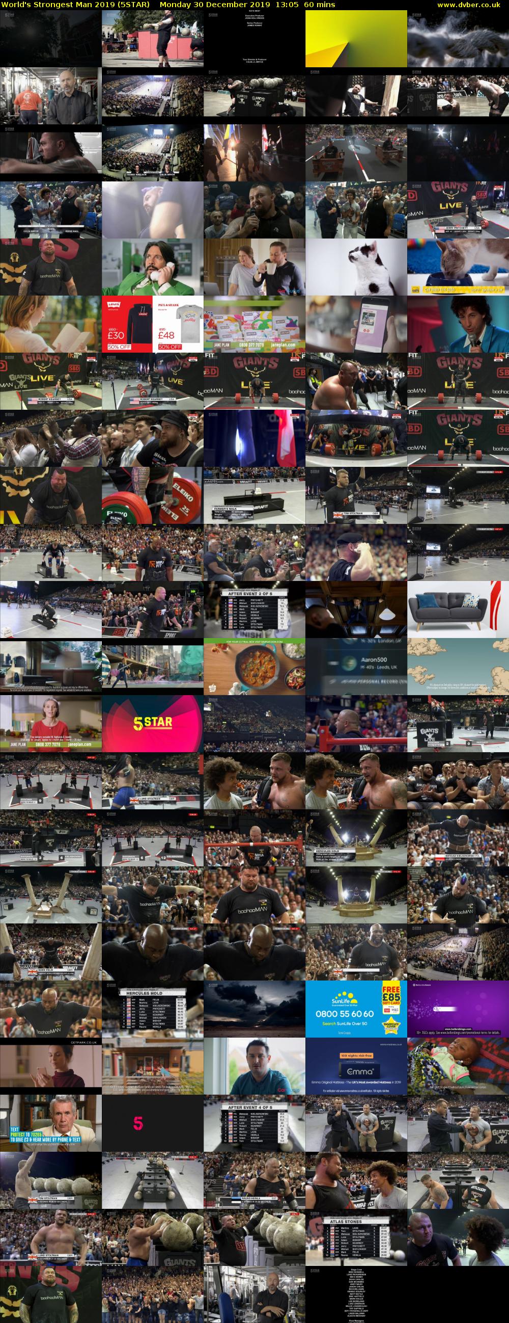 World's Strongest Man 2019 (5STAR) Monday 30 December 2019 13:05 - 14:05