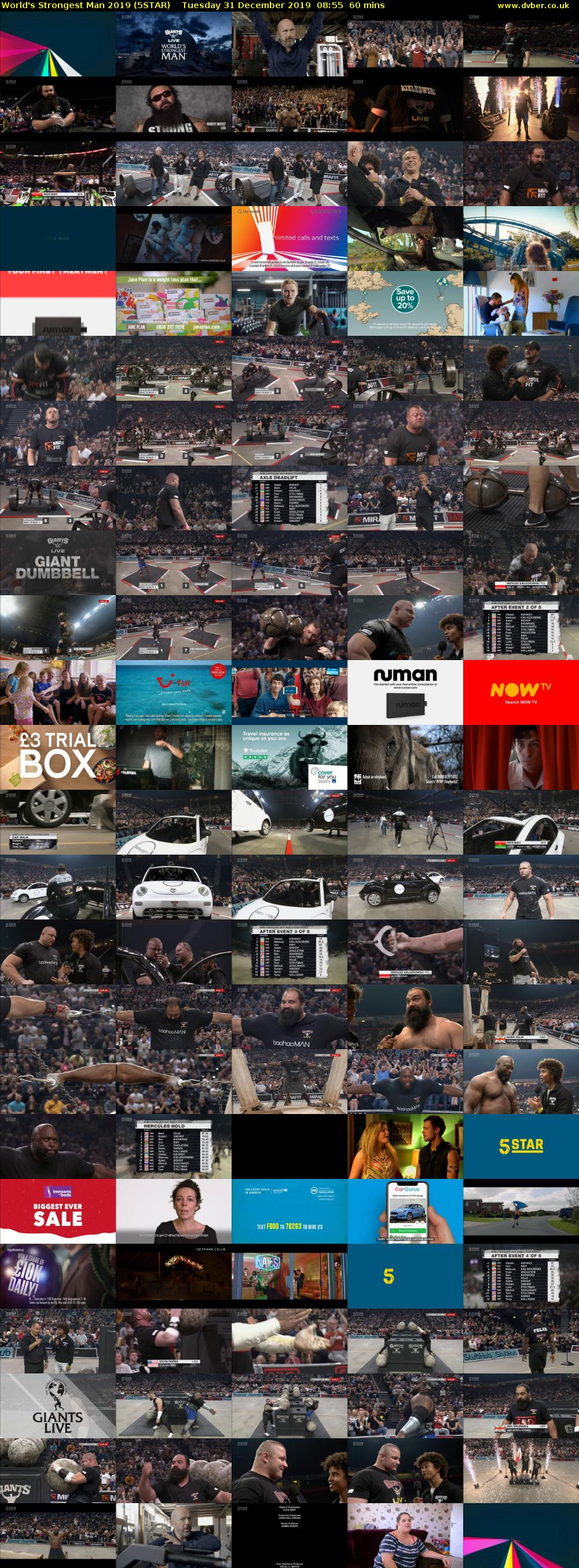 World's Strongest Man 2019 (5STAR) Tuesday 31 December 2019 08:55 - 09:55