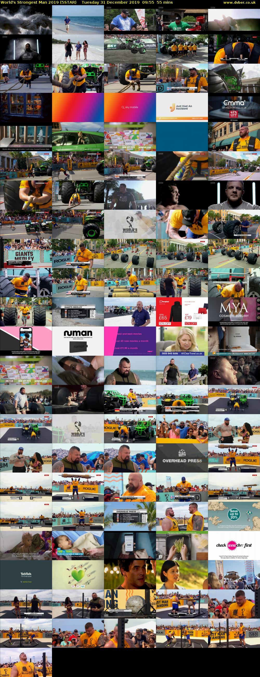 World's Strongest Man 2019 (5STAR) Tuesday 31 December 2019 09:55 - 10:50