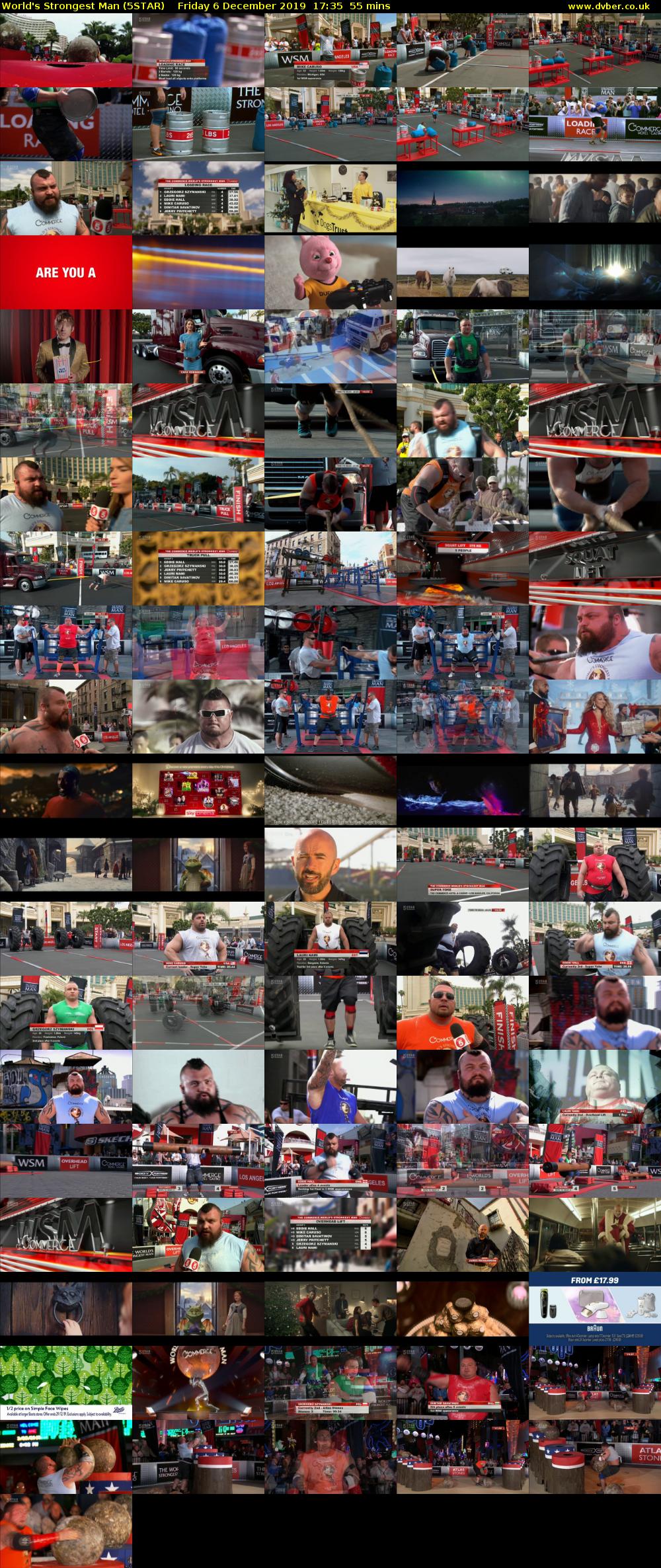 World's Strongest Man (5STAR) Friday 6 December 2019 17:35 - 18:30