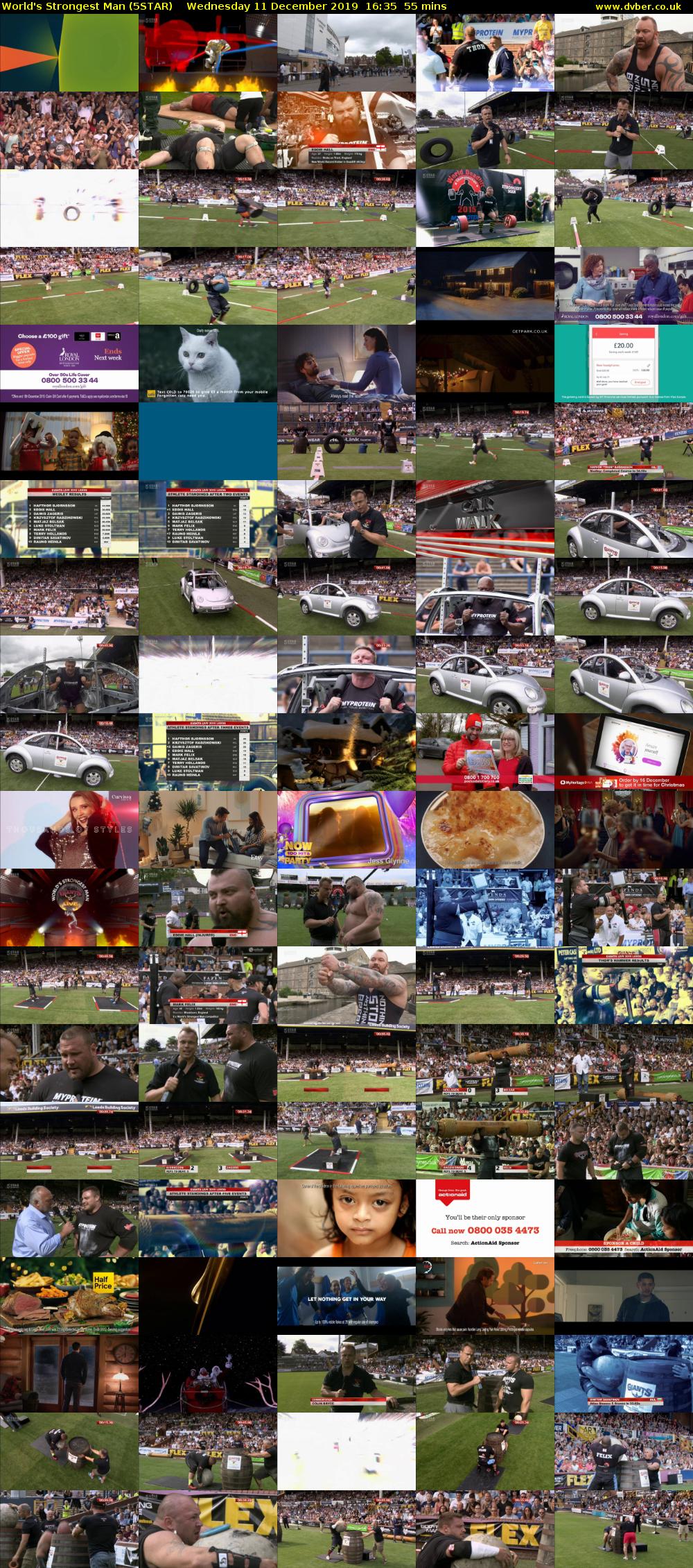 World's Strongest Man (5STAR) Wednesday 11 December 2019 16:35 - 17:30
