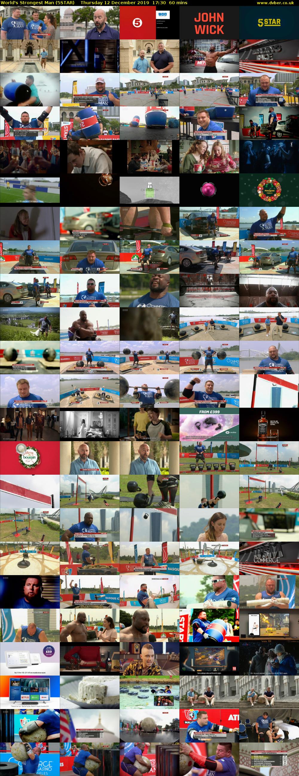 World's Strongest Man (5STAR) Thursday 12 December 2019 17:30 - 18:30