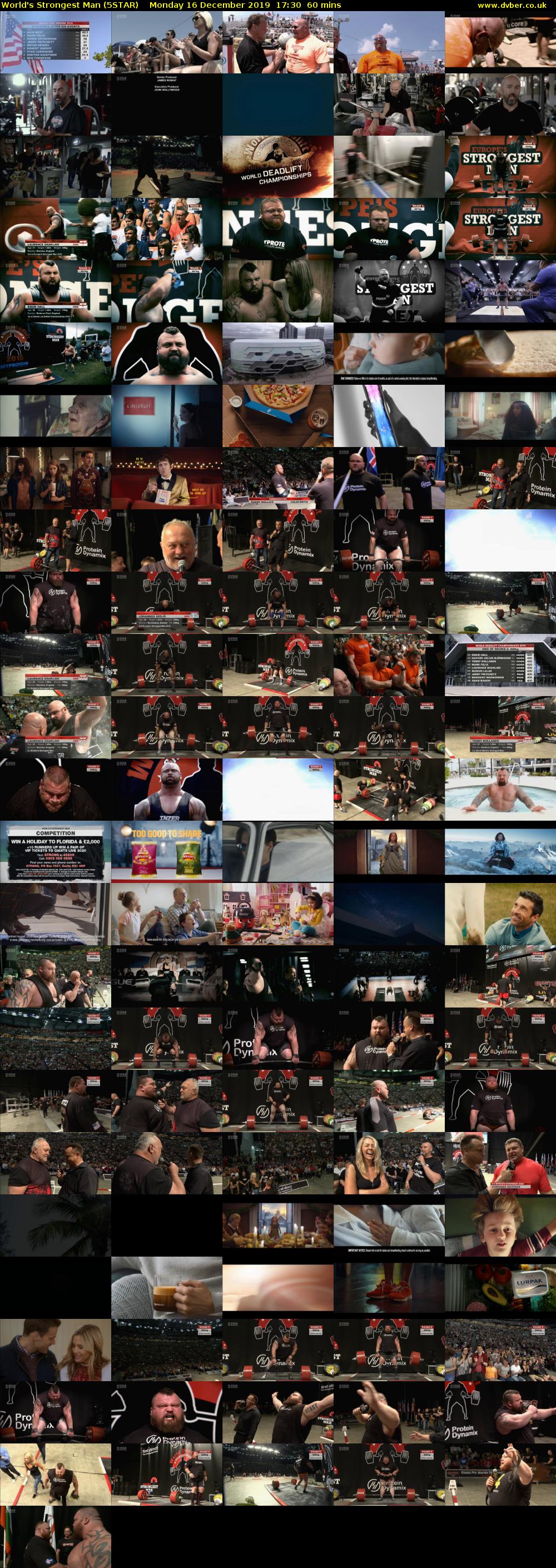 World's Strongest Man (5STAR) Monday 16 December 2019 17:30 - 18:30
