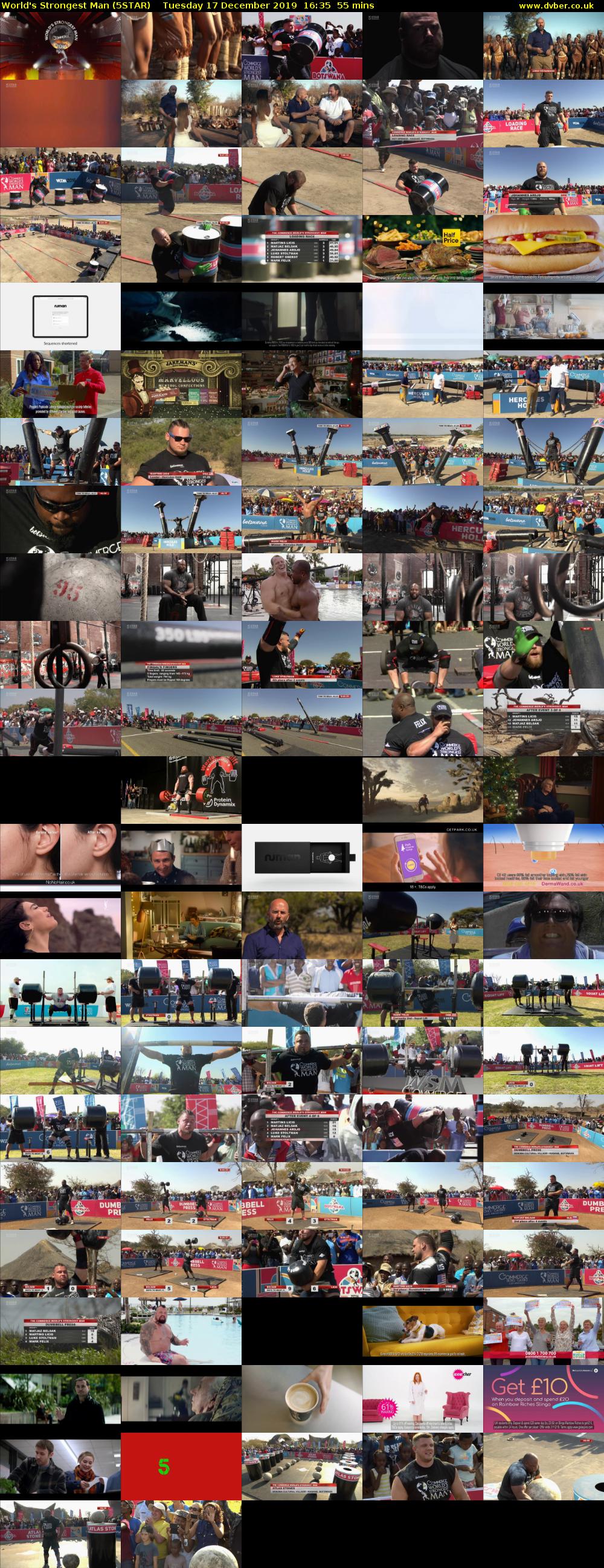 World's Strongest Man (5STAR) Tuesday 17 December 2019 16:35 - 17:30