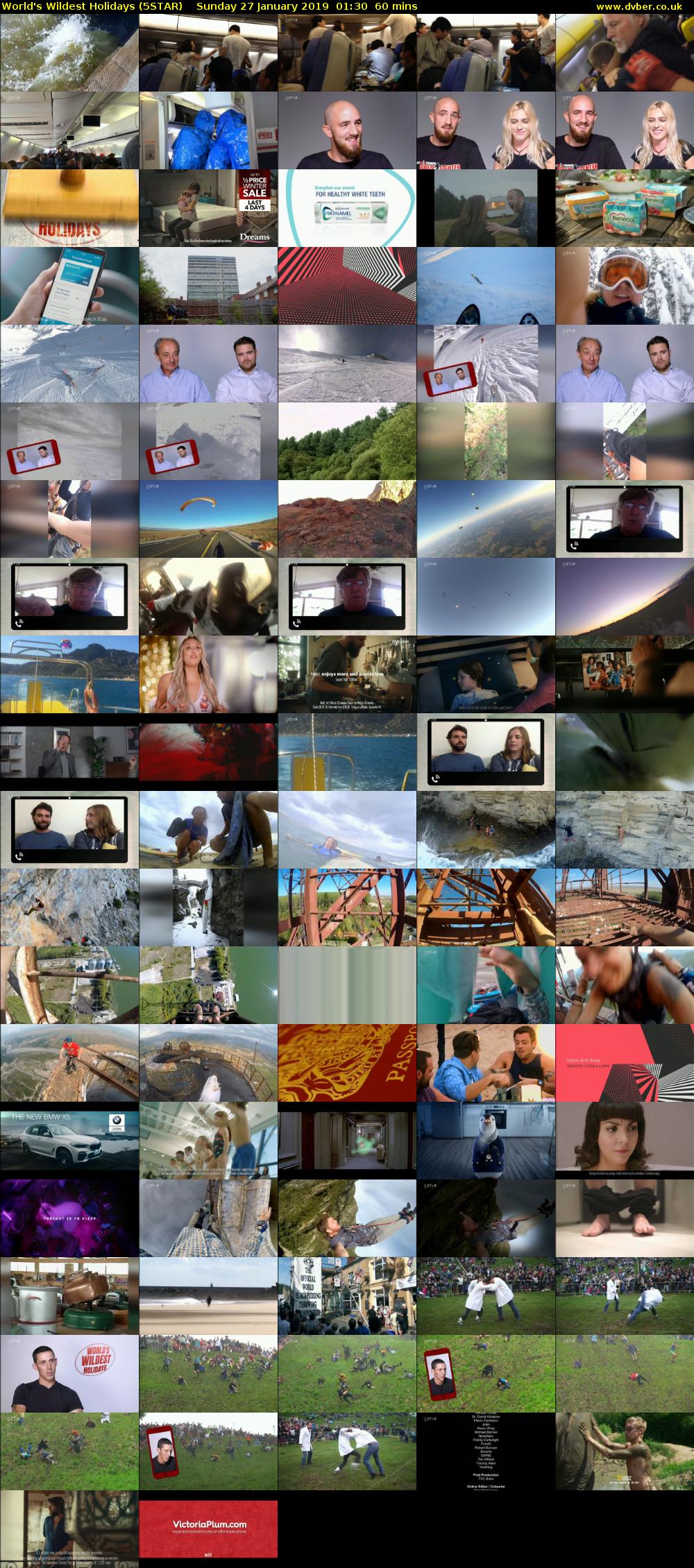 World's Wildest Holidays (5STAR) Sunday 27 January 2019 01:30 - 02:30