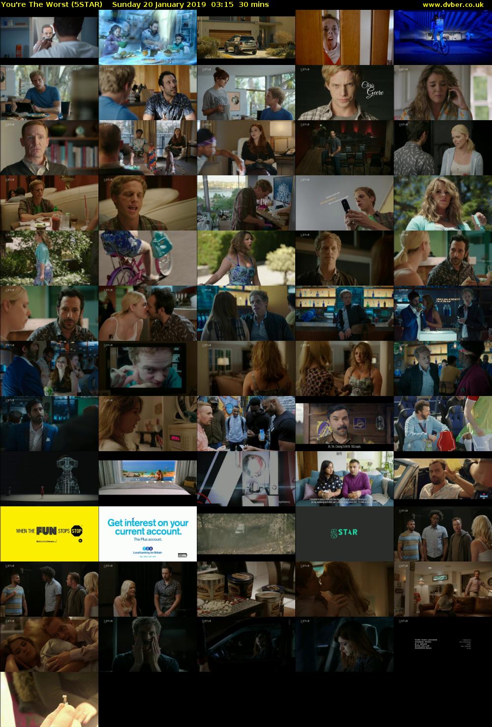 You're The Worst (5STAR) Sunday 20 January 2019 03:15 - 03:45