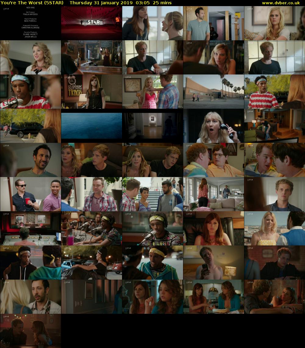 You're The Worst (5STAR) Thursday 31 January 2019 03:05 - 03:30