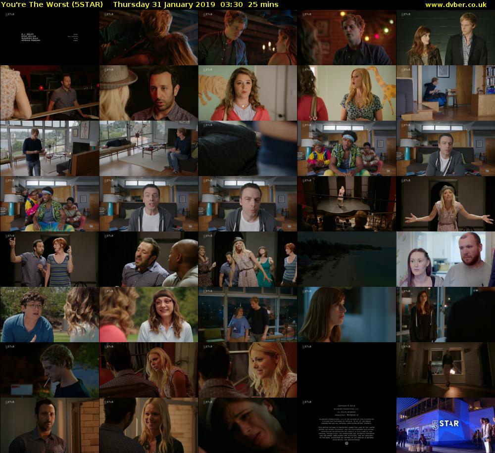 You're The Worst (5STAR) Thursday 31 January 2019 03:30 - 03:55