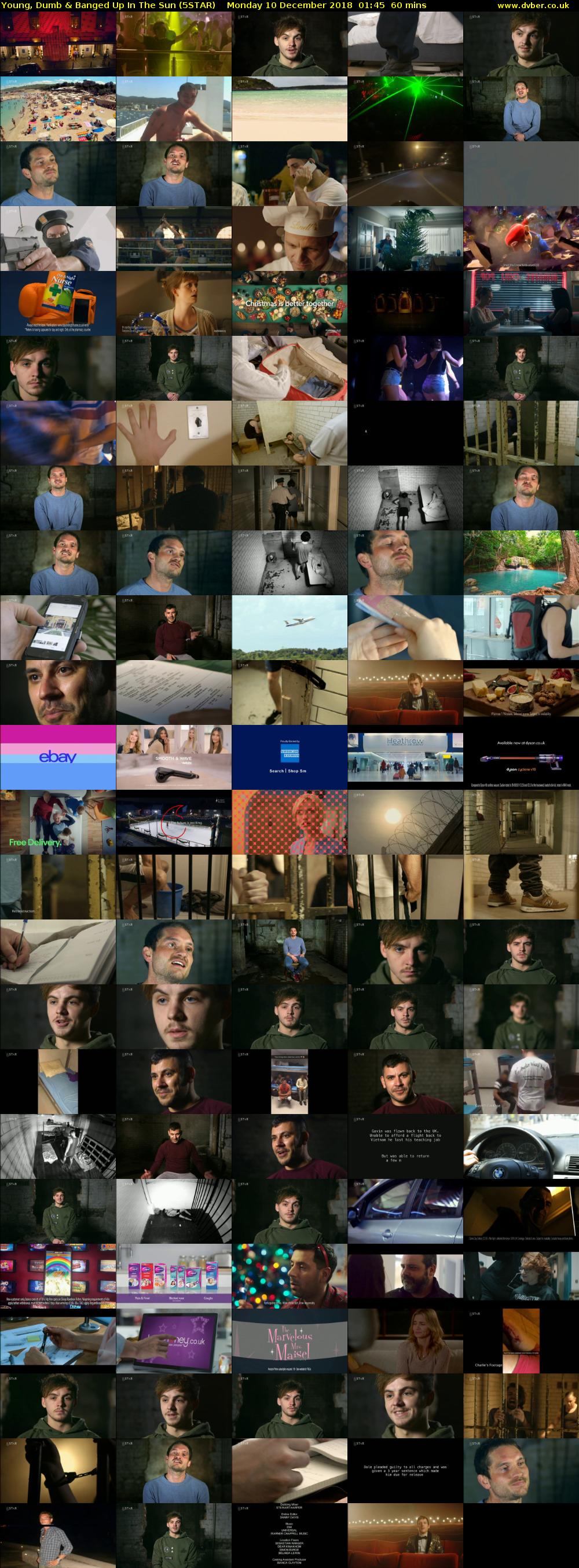 Young, Dumb & Banged Up In The Sun (5STAR) Monday 10 December 2018 01:45 - 02:45