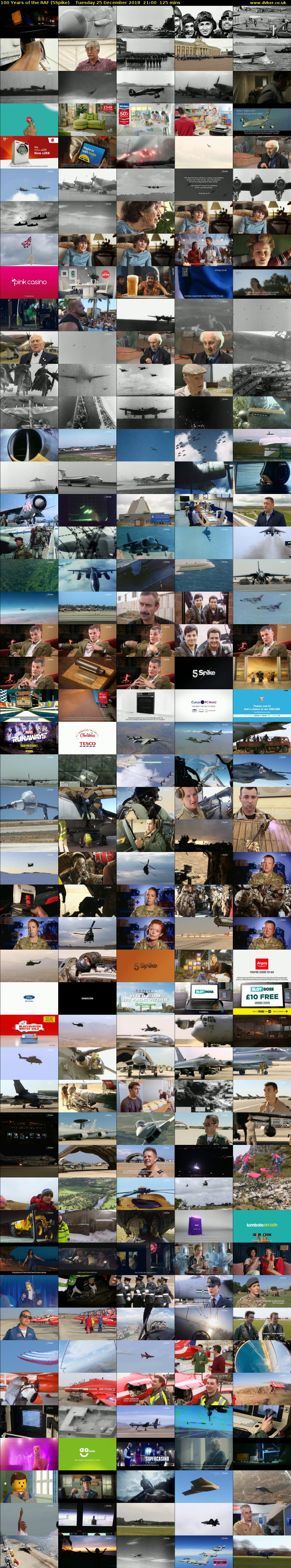 100 Years of the RAF (5Spike) Tuesday 25 December 2018 21:00 - 23:05