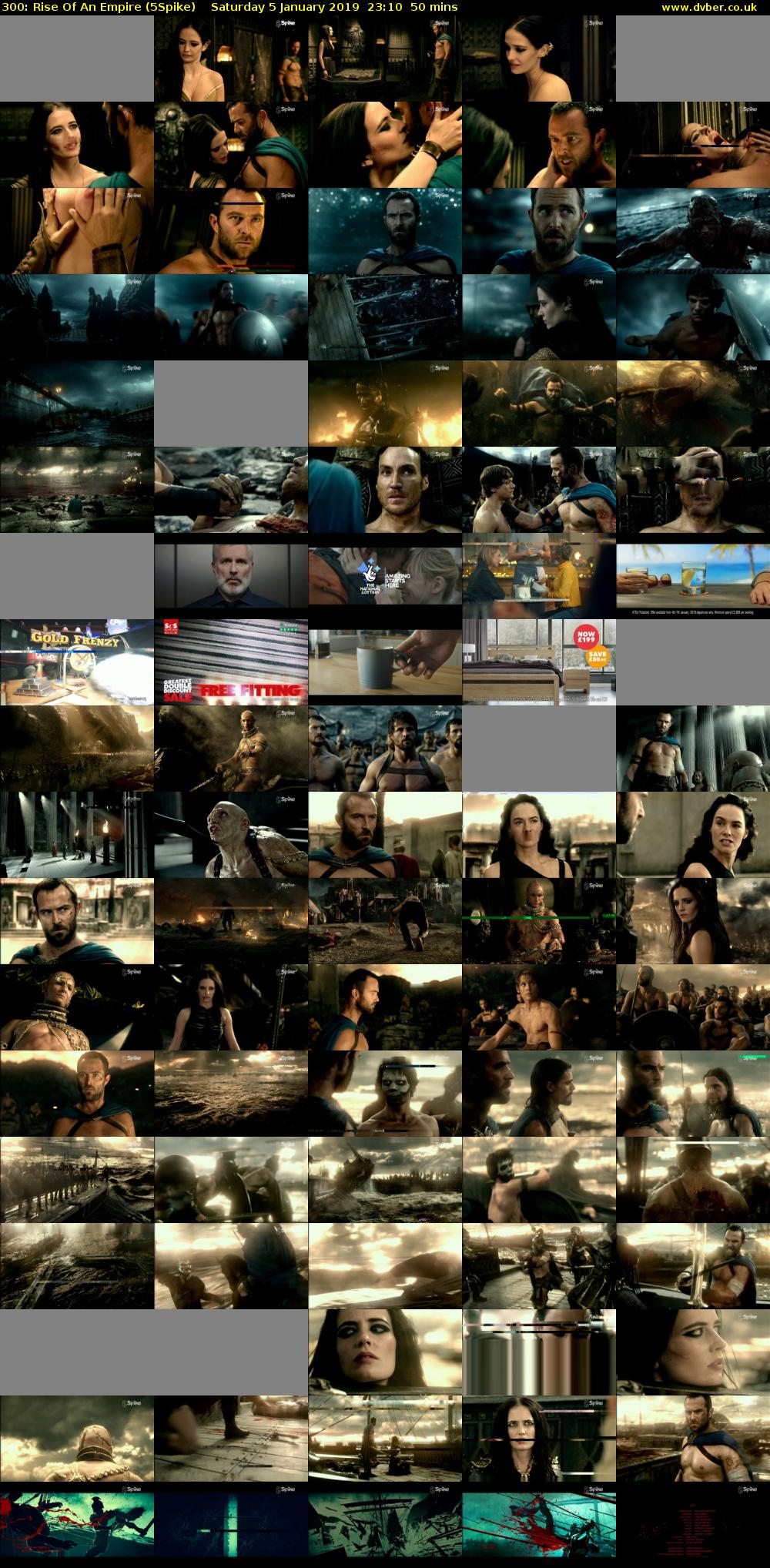 300: Rise Of An Empire (5Spike) Saturday 5 January 2019 23:10 - 00:00