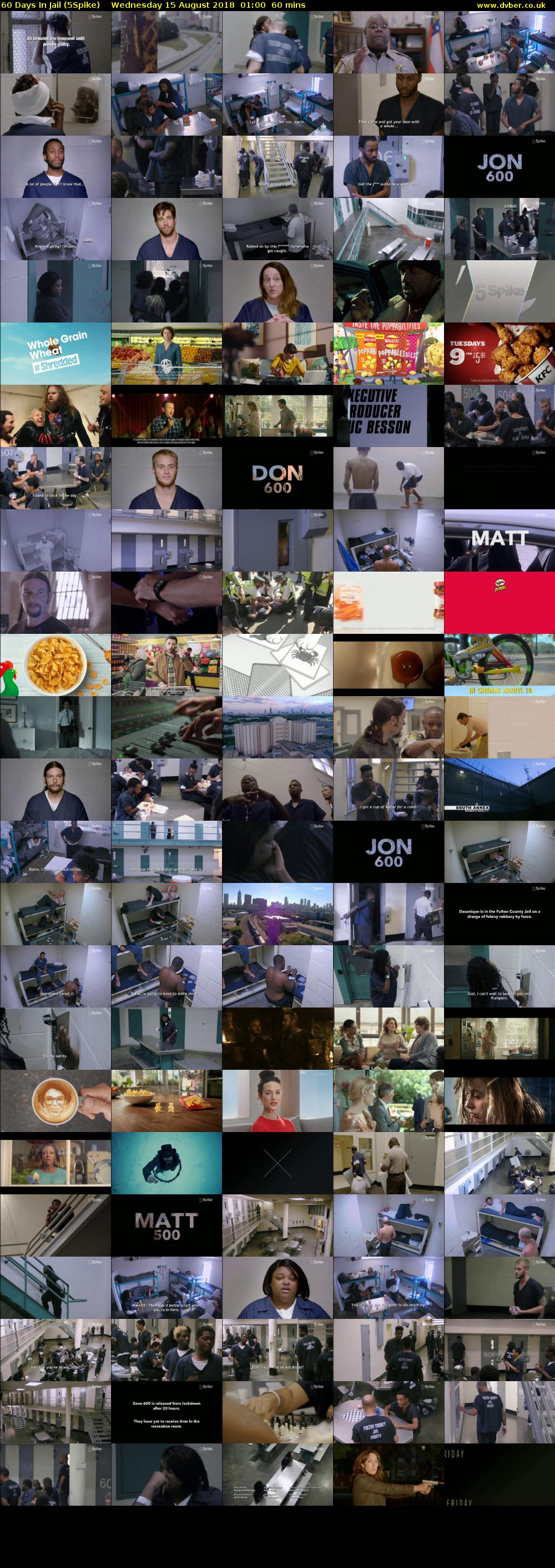 60 Days In Jail (5Spike) Wednesday 15 August 2018 01:00 - 02:00