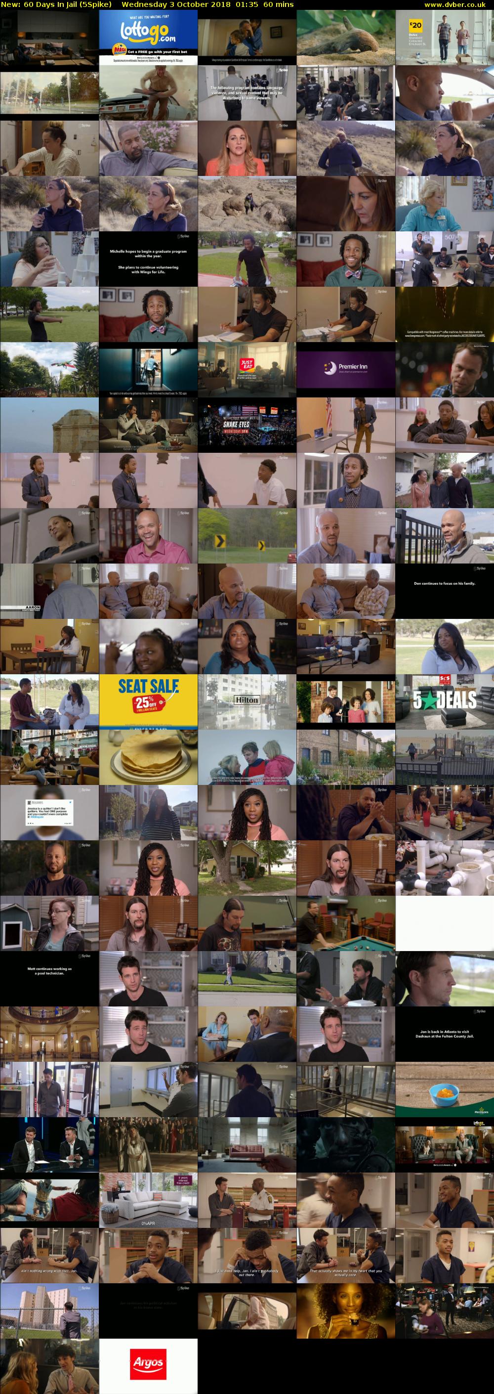 60 Days In Jail (5Spike) Wednesday 3 October 2018 01:35 - 02:35