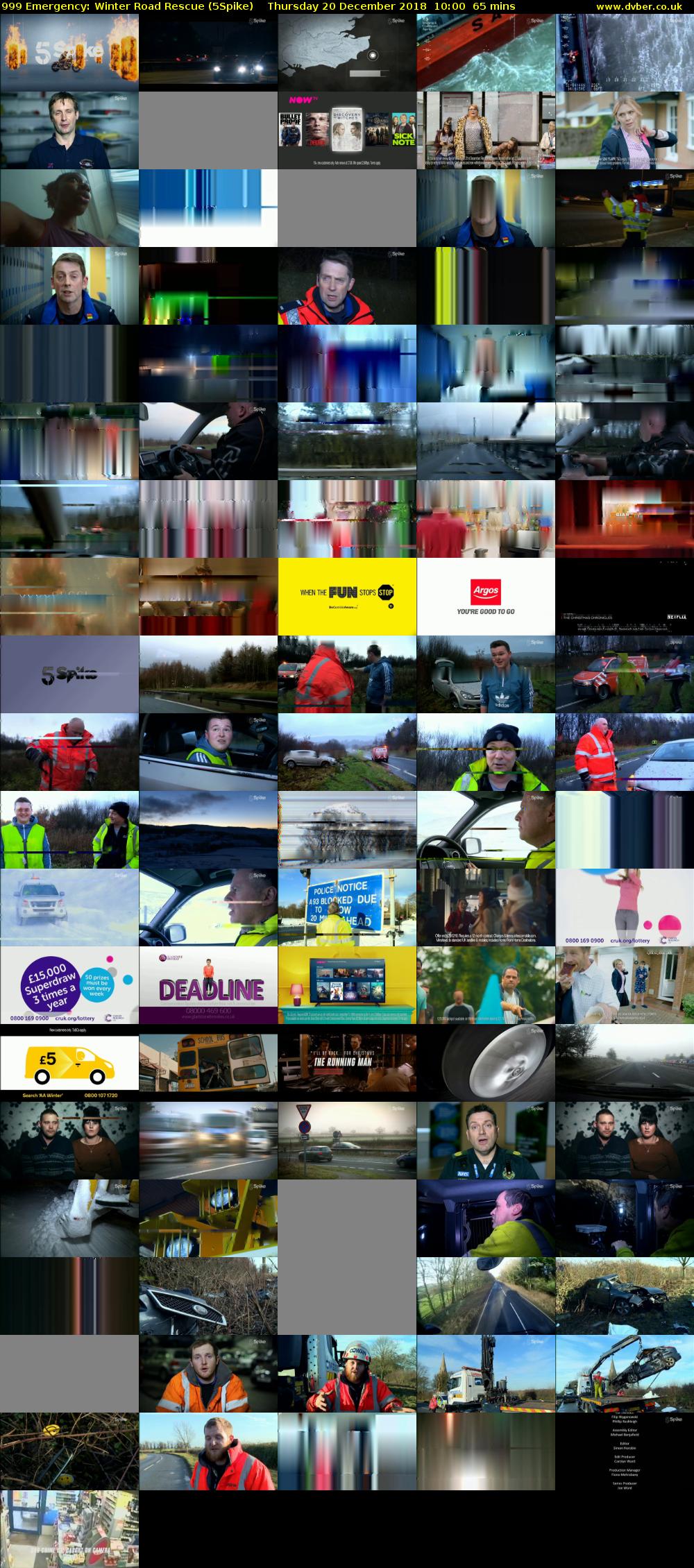 999 Emergency: Winter Road Rescue (5Spike) Thursday 20 December 2018 10:00 - 11:05