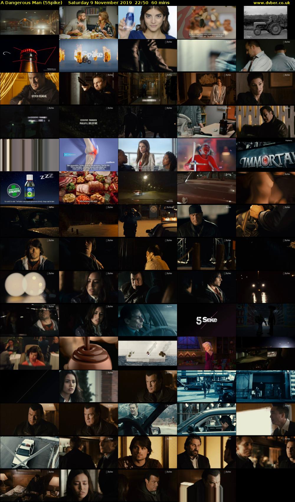 A Dangerous Man (5Spike) Saturday 9 November 2019 22:50 - 23:50