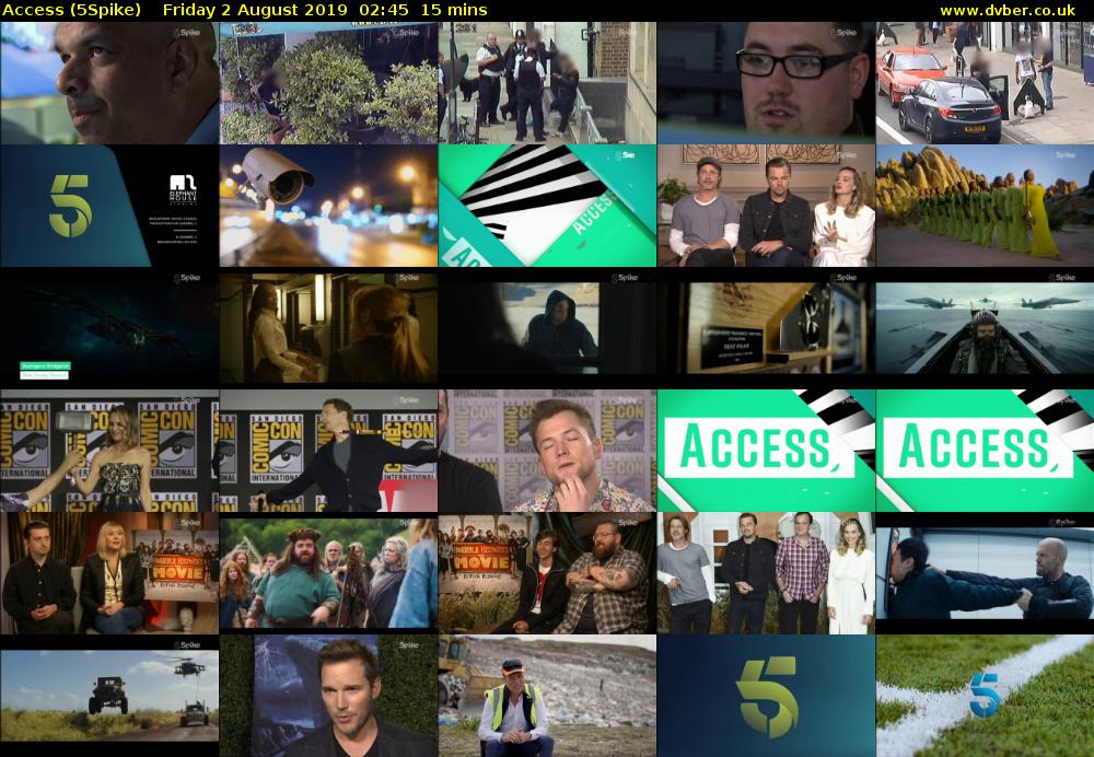 Access (5Spike) Friday 2 August 2019 02:45 - 03:00