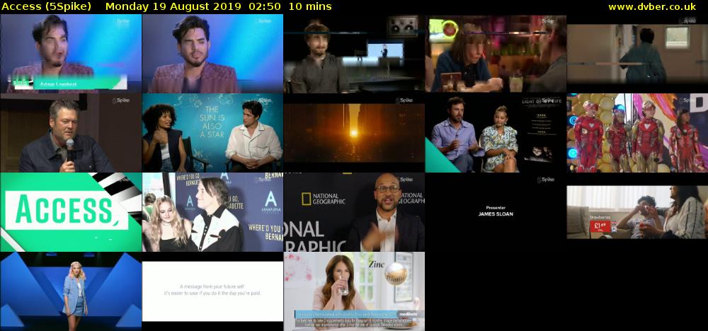 Access (5Spike) Monday 19 August 2019 02:50 - 03:00
