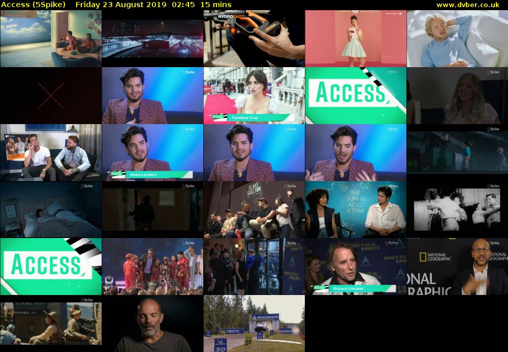 Access (5Spike) Friday 23 August 2019 02:45 - 03:00