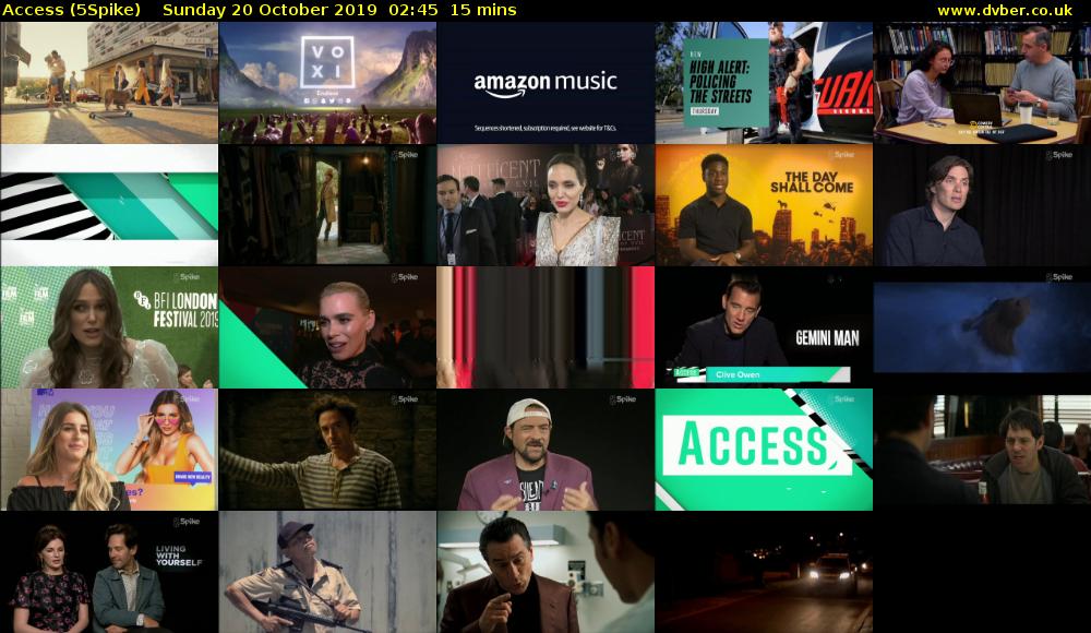 Access (5Spike) Sunday 20 October 2019 02:45 - 03:00