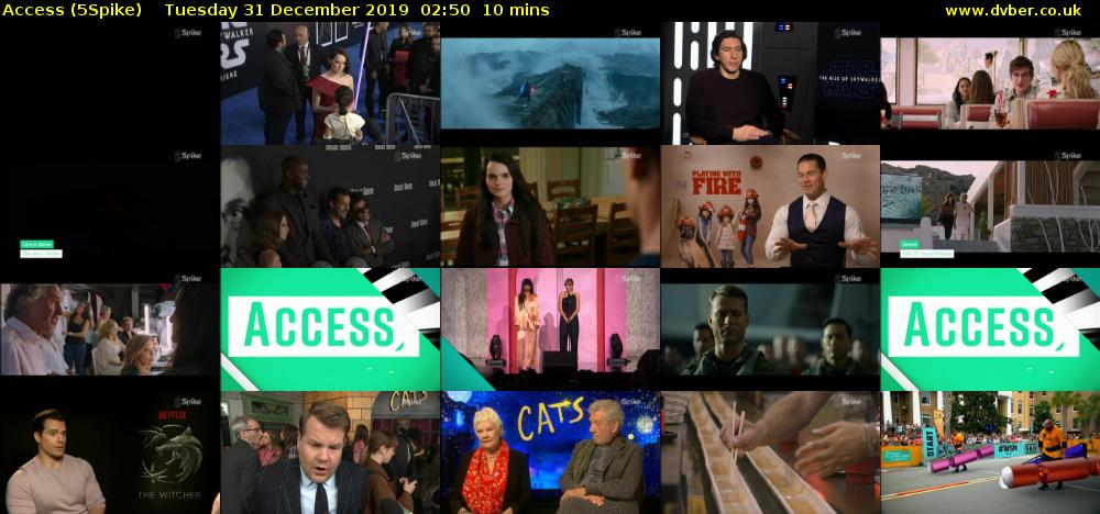 Access (5Spike) Tuesday 31 December 2019 02:50 - 03:00