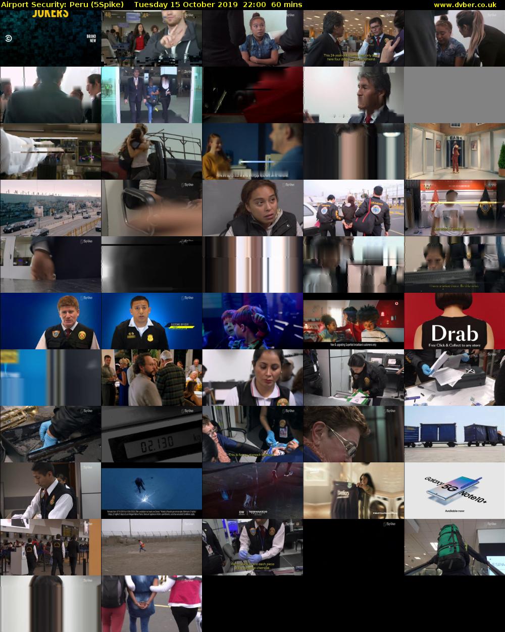Airport Security: Peru (5Spike) Tuesday 15 October 2019 22:00 - 23:00