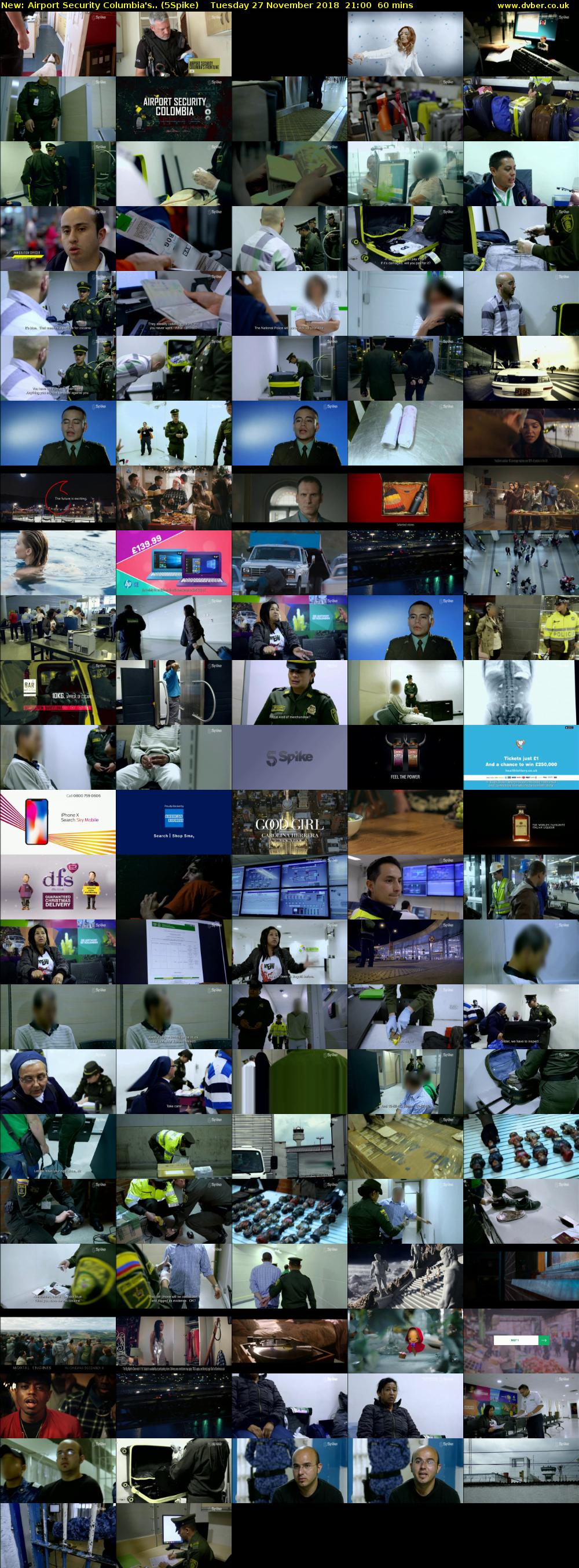 Airport Security Columbia's.. (5Spike) Tuesday 27 November 2018 21:00 - 22:00