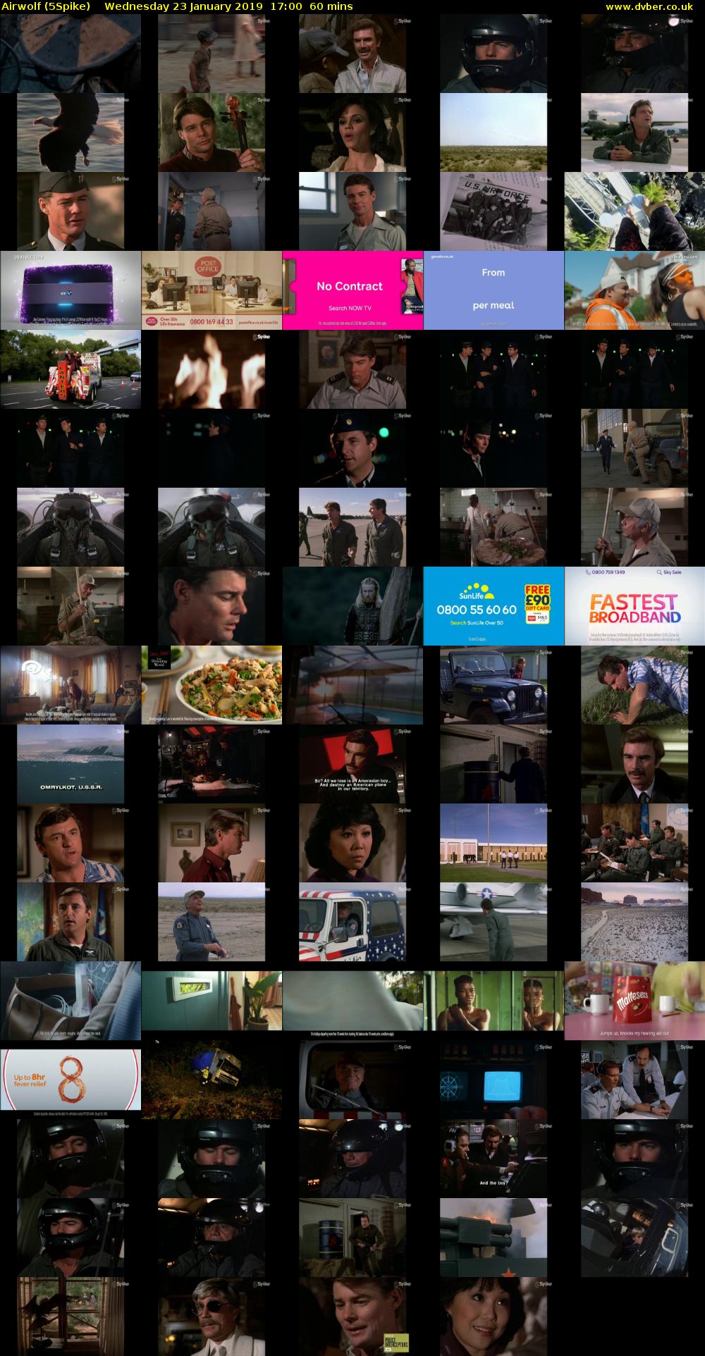 Airwolf (5Spike) Wednesday 23 January 2019 17:00 - 18:00