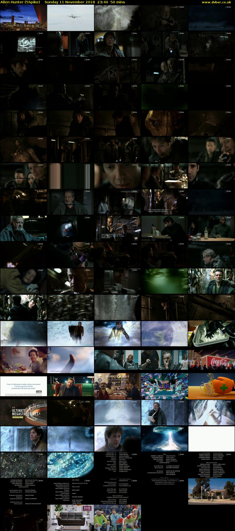 Alien Hunter (5Spike) Sunday 11 November 2018 23:40 - 00:30