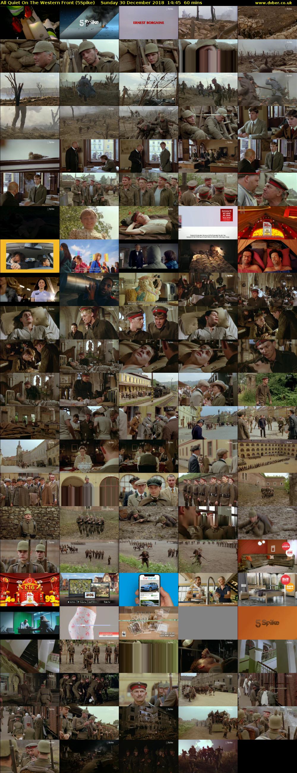 All Quiet On The Western Front (5Spike) Sunday 30 December 2018 14:45 - 15:45