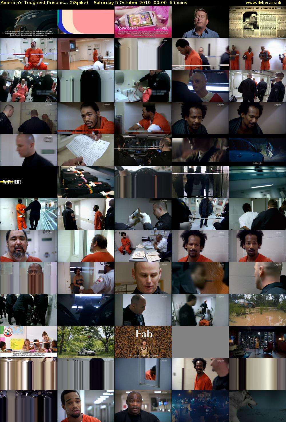 America's Toughest Prisons... (5Spike) Saturday 5 October 2019 00:00 - 01:05