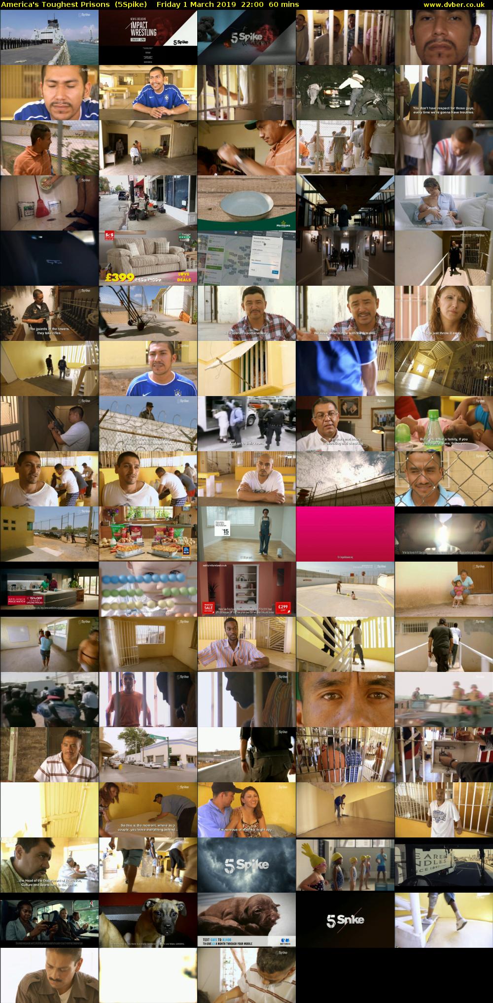 America's Toughest Prisons  (5Spike) Friday 1 March 2019 22:00 - 23:00