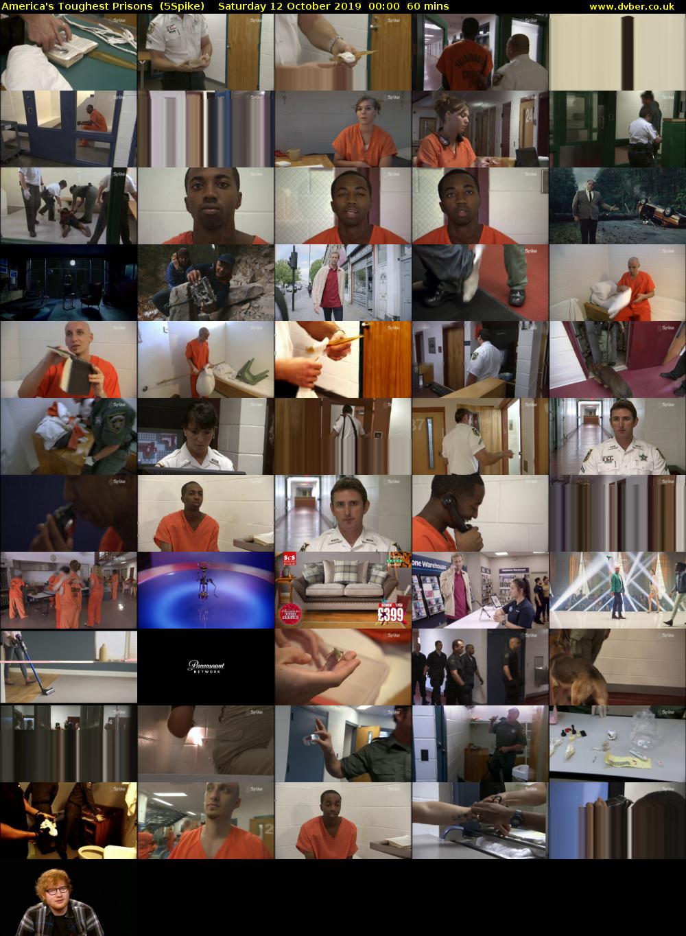 America's Toughest Prisons  (5Spike) Saturday 12 October 2019 00:00 - 01:00