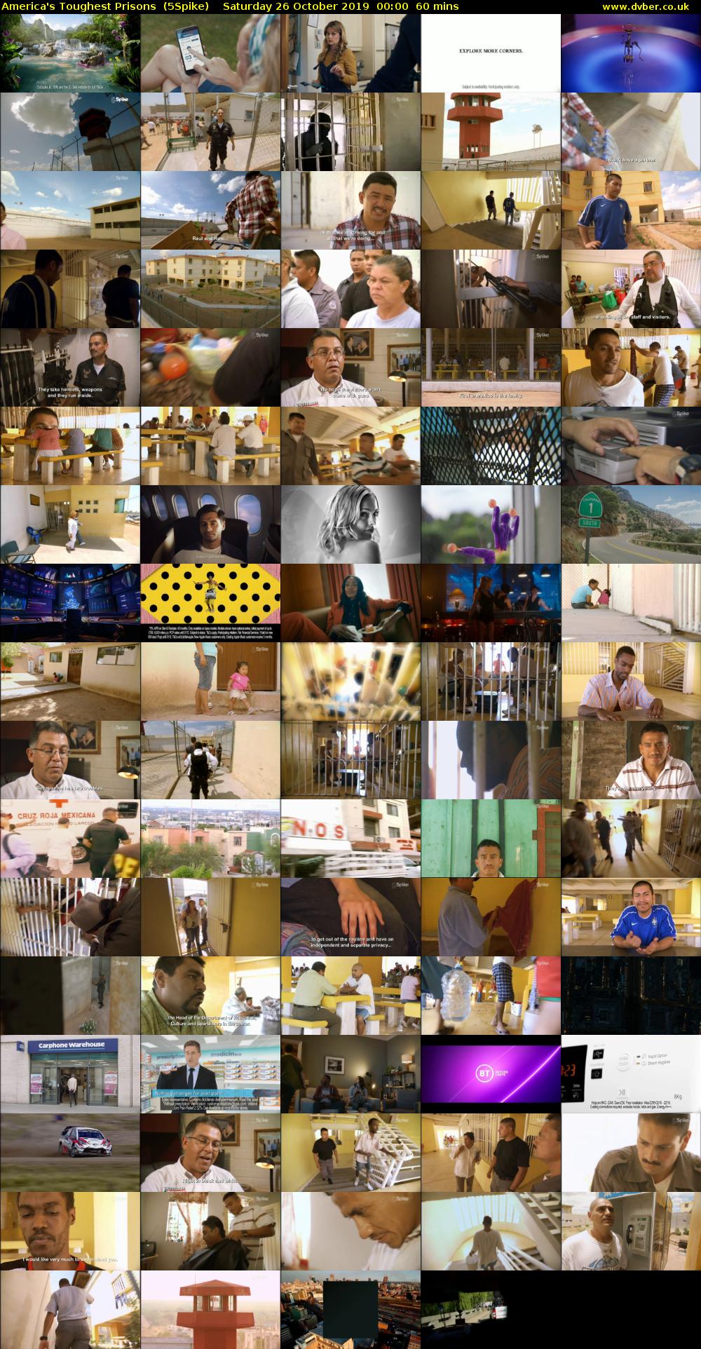 America's Toughest Prisons  (5Spike) Saturday 26 October 2019 00:00 - 01:00