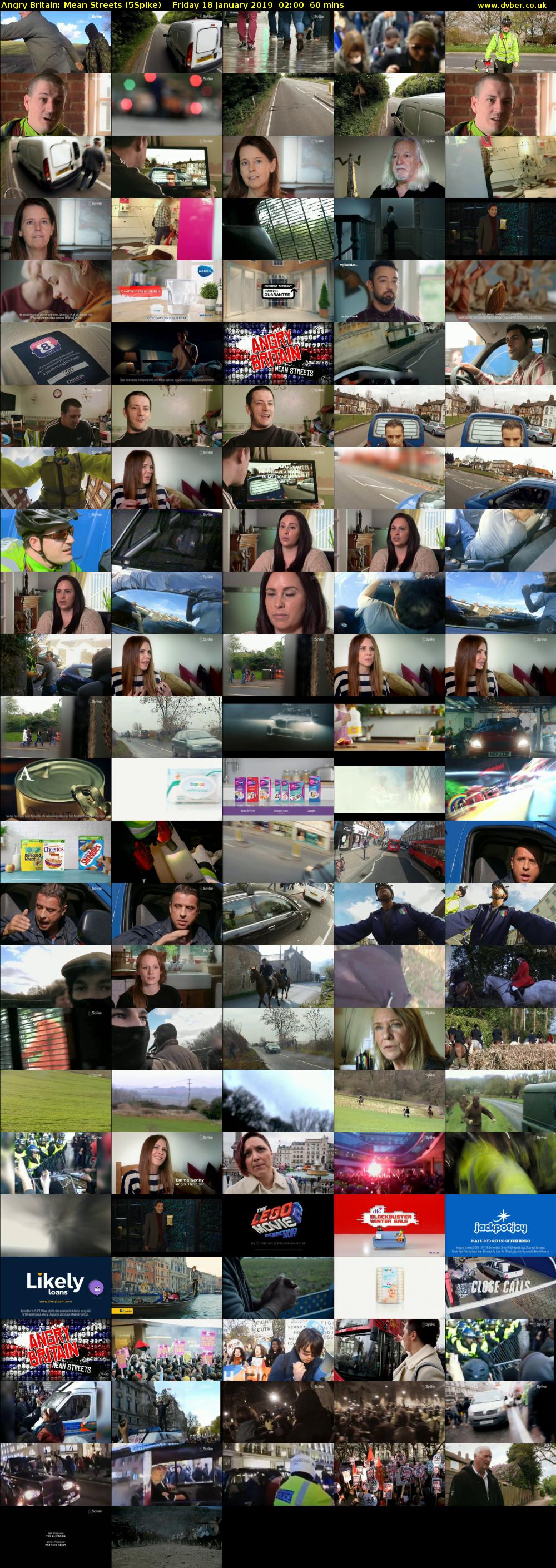 Angry Britain: Mean Streets (5Spike) Friday 18 January 2019 02:00 - 03:00