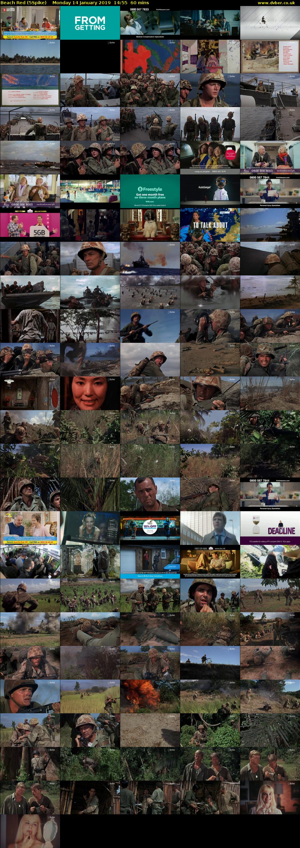 Beach Red (5Spike) Monday 14 January 2019 14:55 - 15:55