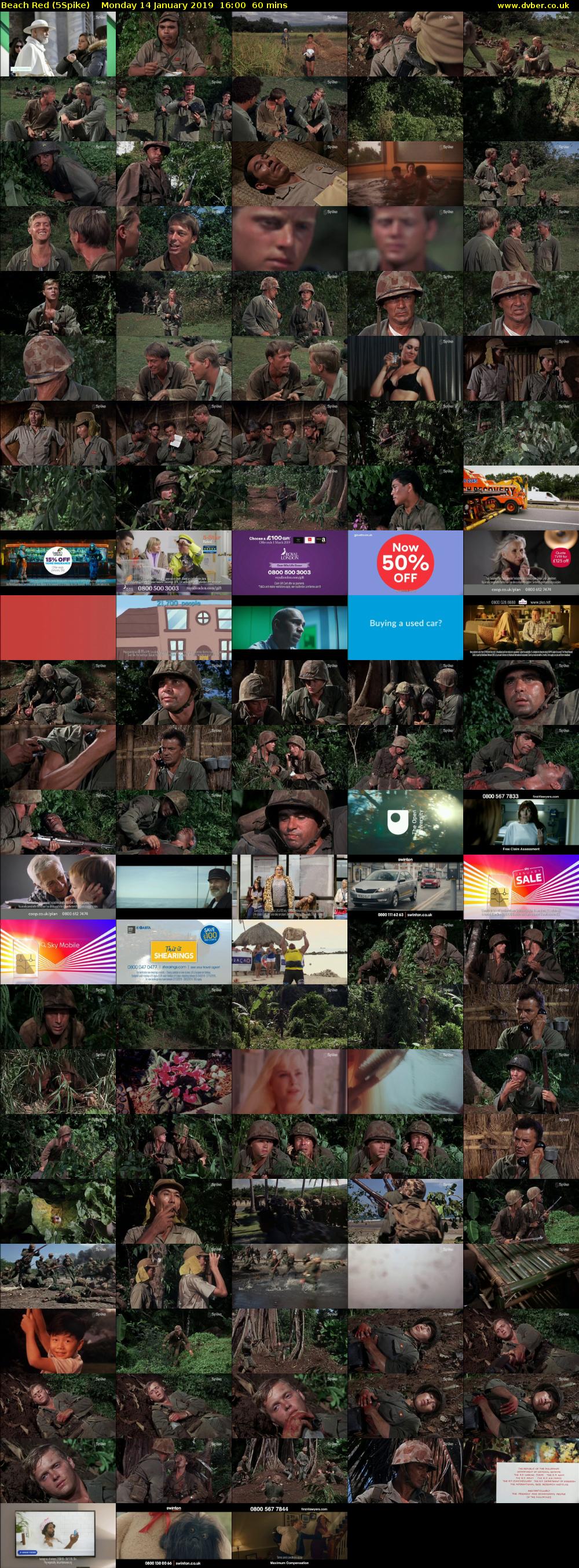 Beach Red (5Spike) Monday 14 January 2019 16:00 - 17:00