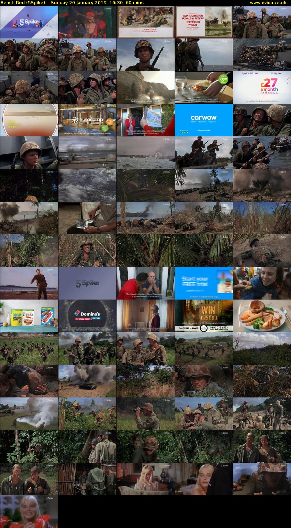 Beach Red (5Spike) Sunday 20 January 2019 16:30 - 17:30