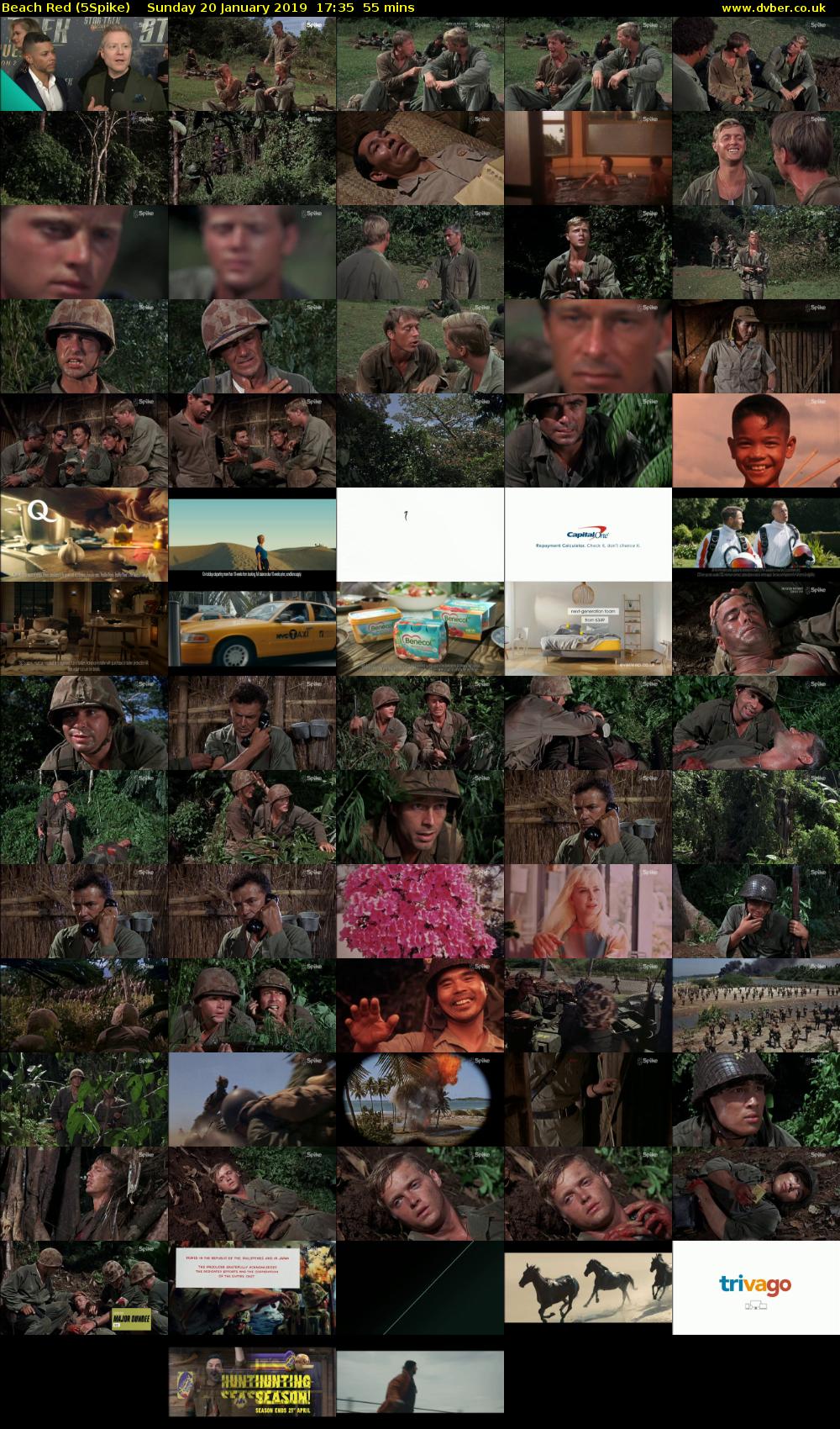 Beach Red (5Spike) Sunday 20 January 2019 17:35 - 18:30