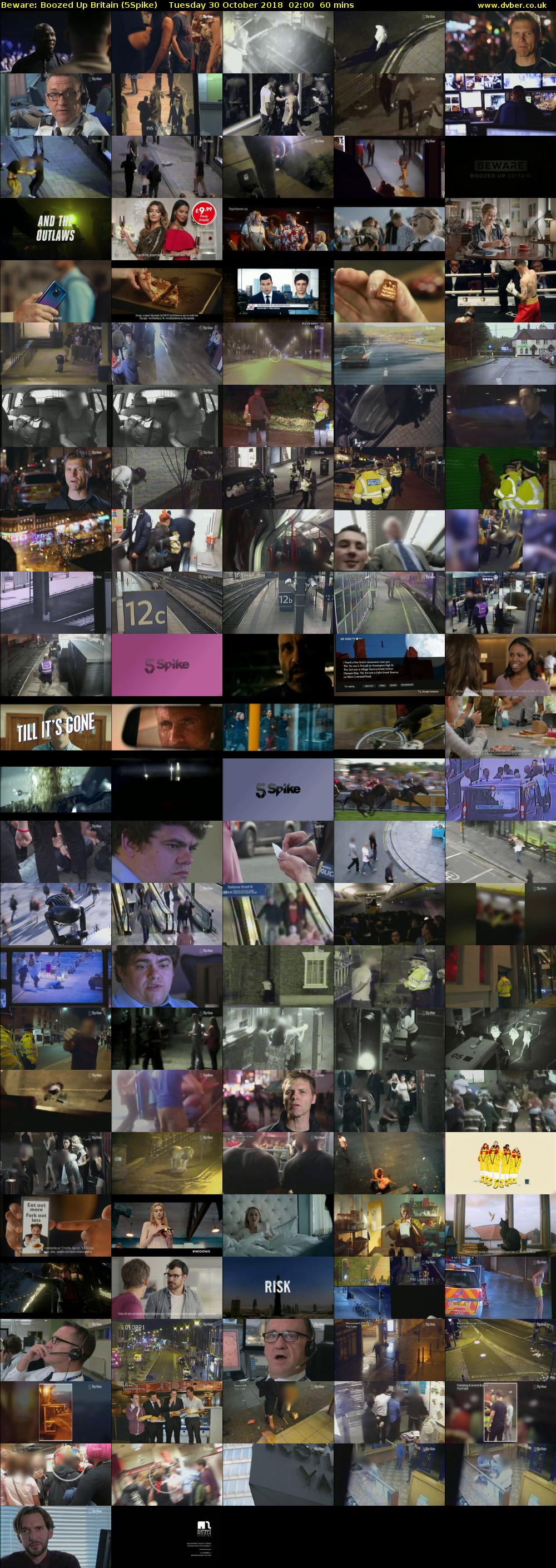 Beware: Boozed Up Britain (5Spike) Tuesday 30 October 2018 02:00 - 03:00