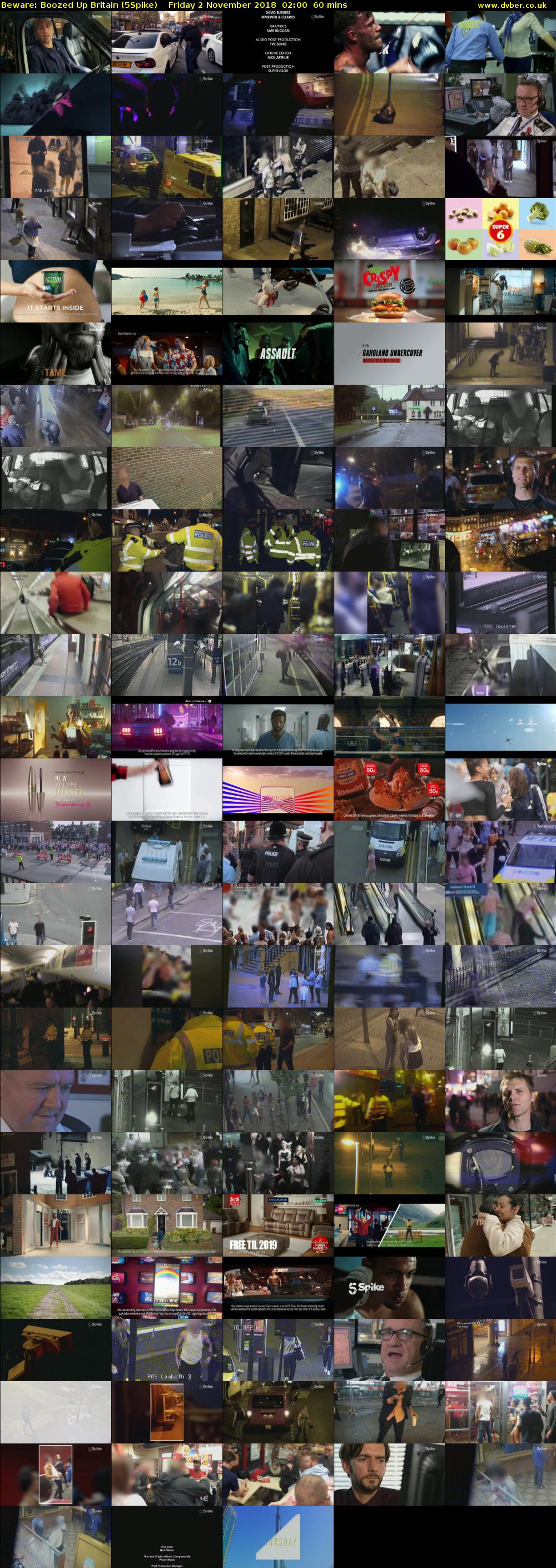 Beware: Boozed Up Britain (5Spike) Friday 2 November 2018 02:00 - 03:00