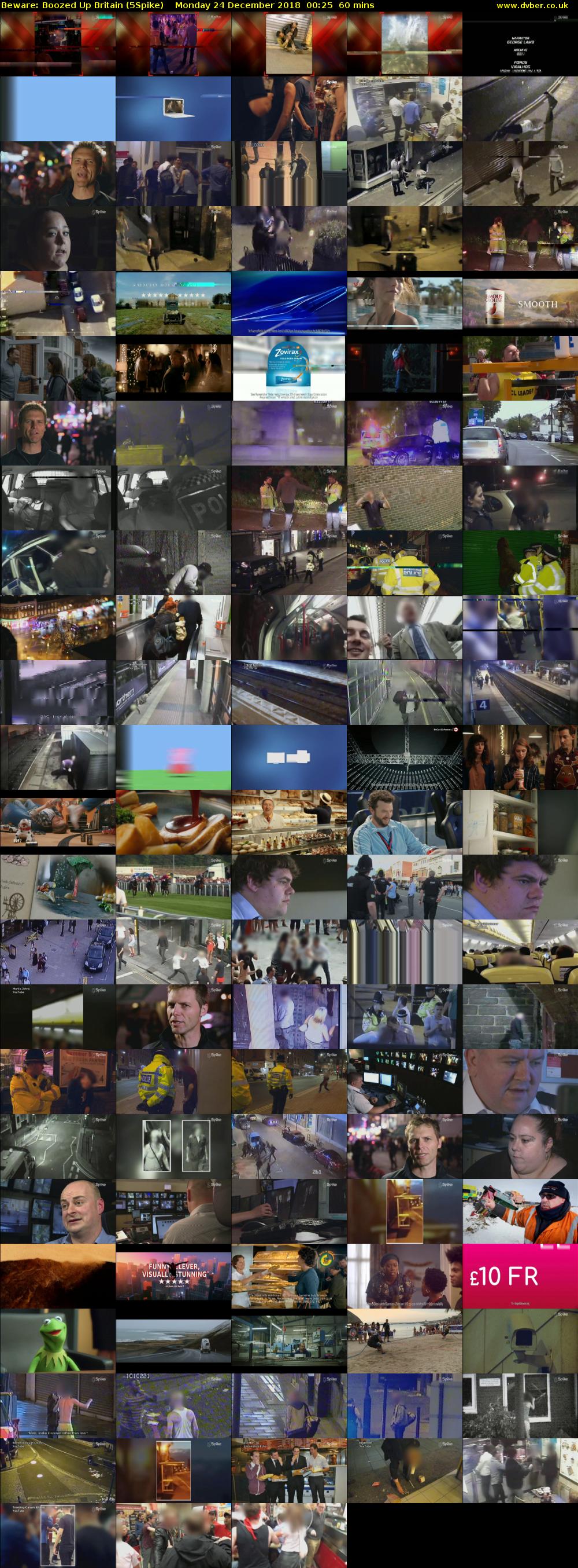 Beware: Boozed Up Britain (5Spike) Monday 24 December 2018 00:25 - 01:25