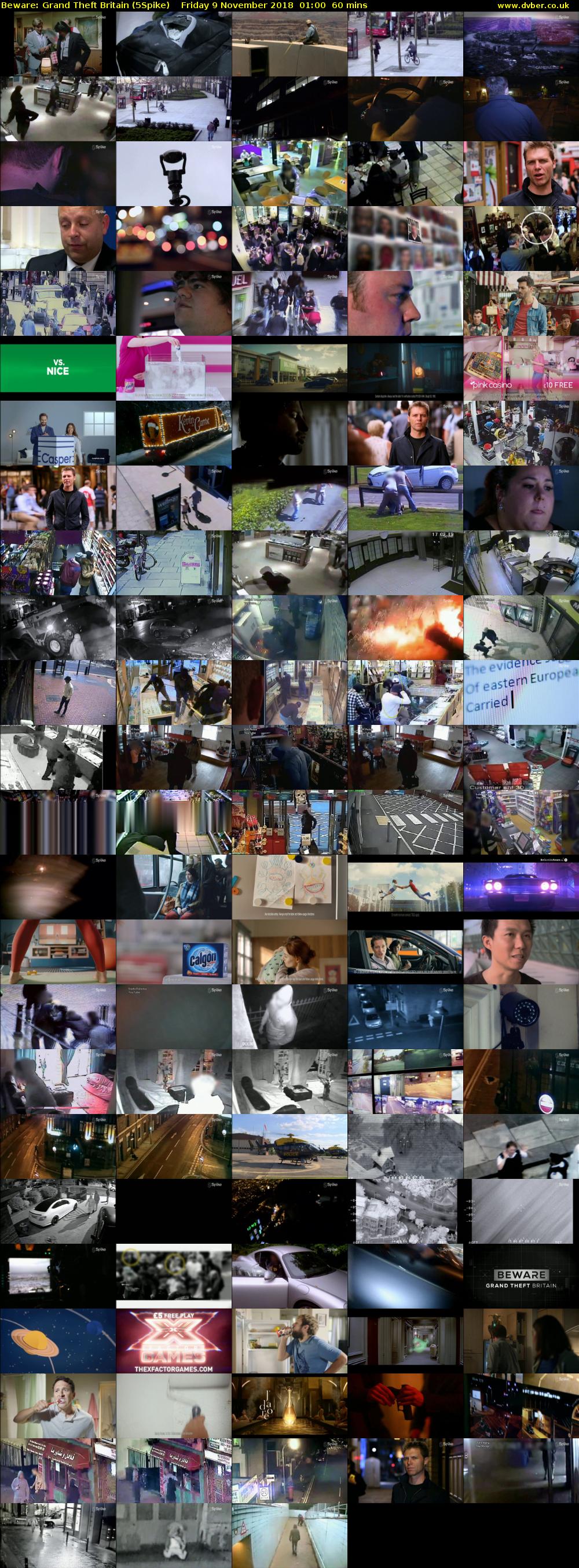 Beware: Grand Theft Britain (5Spike) Friday 9 November 2018 01:00 - 02:00