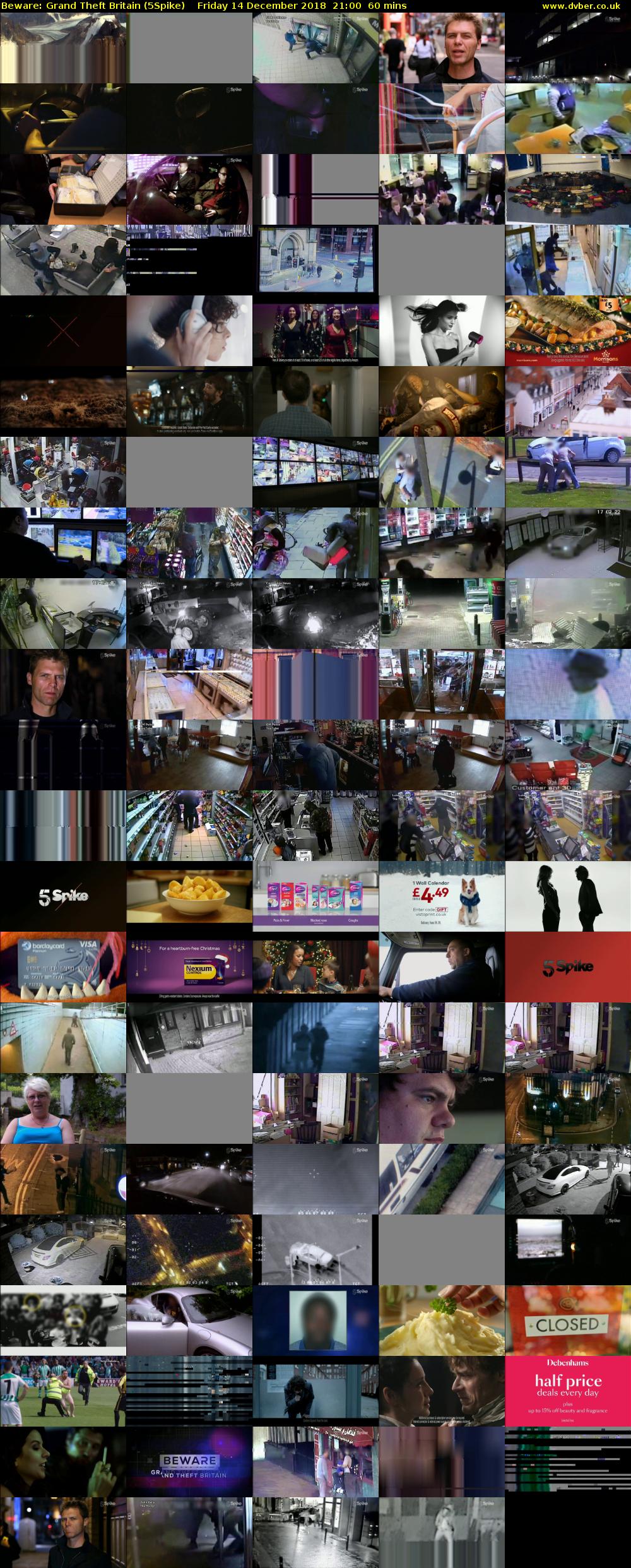 Beware: Grand Theft Britain (5Spike) Friday 14 December 2018 21:00 - 22:00