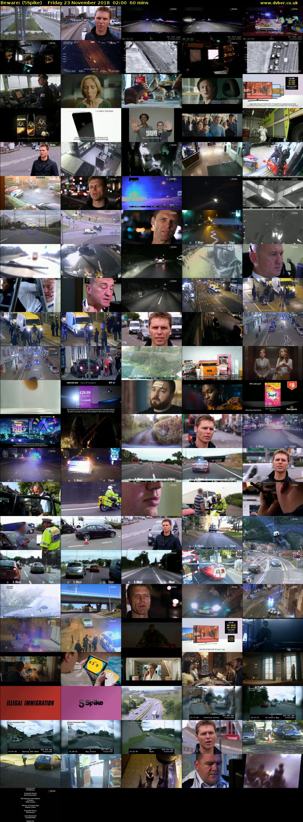 Beware: (5Spike) Friday 23 November 2018 02:00 - 03:00