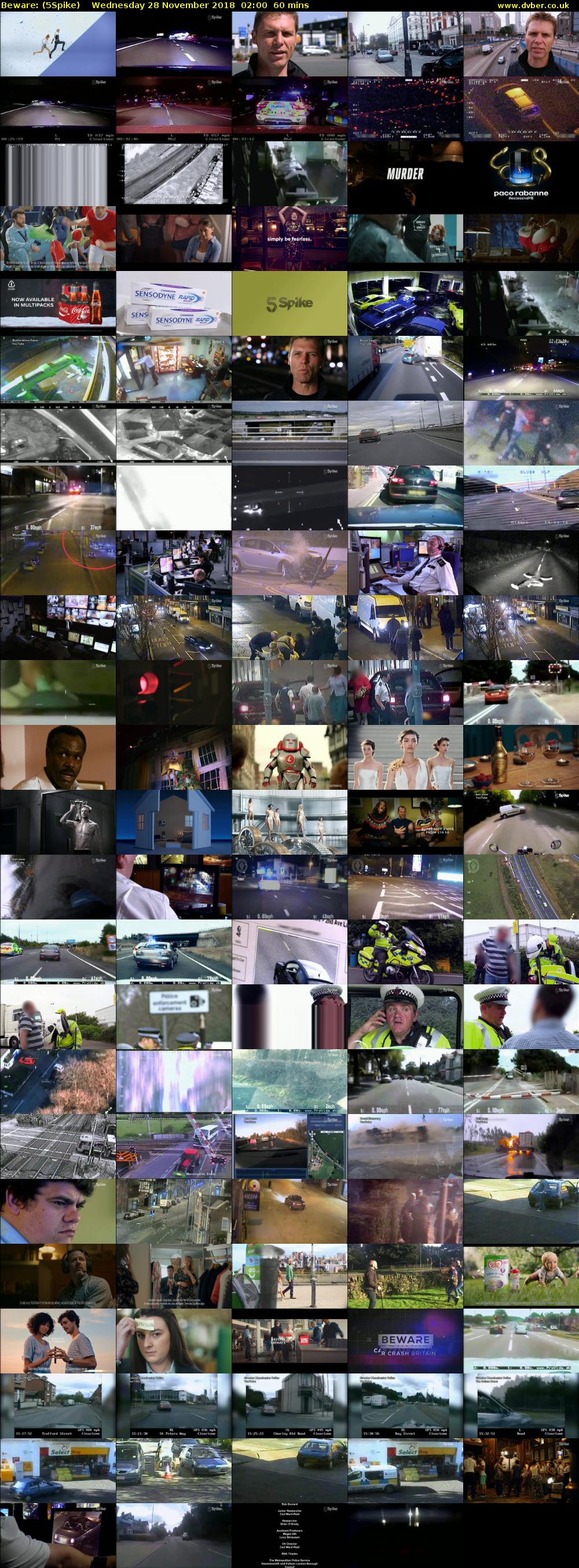 Beware: (5Spike) Wednesday 28 November 2018 02:00 - 03:00